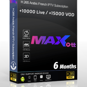 6 Month MAX Ott IPTV Subscription